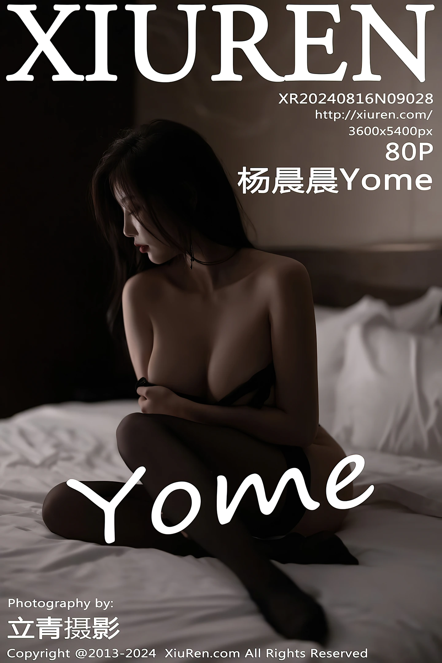 [XiuRen秀人网] VOL.9028 女神杨晨晨Yome性感黑色情趣服饰配黑丝袜秀丰腴身材诱惑写真80P-秀人网官方网站